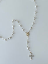 Load image into Gallery viewer, Pearl &amp; Swarovski Gold Bridal Rosary
