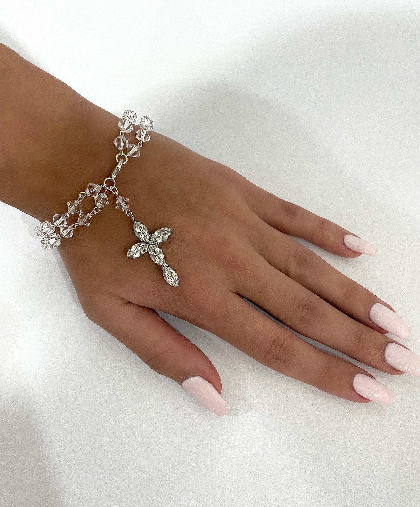 Swarovski Sterling Silver Bridal Bracelet